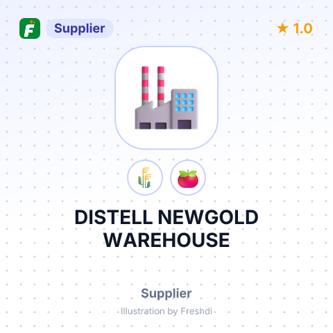 DISTELL NEWGOLD WAREHOUSE – summary card, no photo uploaded yet