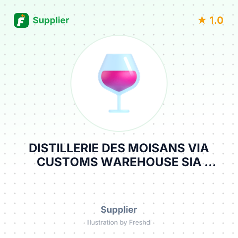 DISTILLERIE DES MOISANS VIA CUSTOMS WAREHOUSE SIA TRANSIT EU, RIGA, LATVIA – summary card, no photo uploaded yet