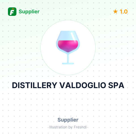 DISTILLERY VALDOGLIO SPA – summary card, no photo uploaded yet