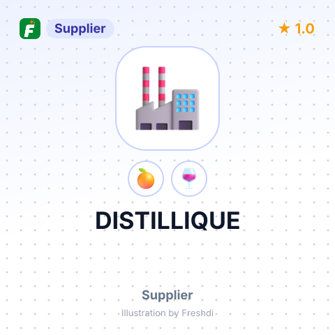 DISTILLIQUE – summary card, no photo uploaded yet