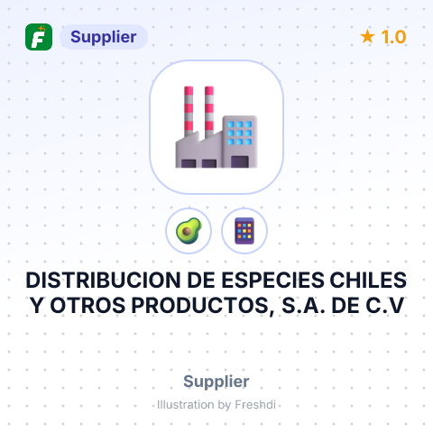 DISTRIBUCION DE ESPECIES CHILES Y OTROS PRODUCTOS, S.A. DE C.V – summary card, no photo uploaded yet