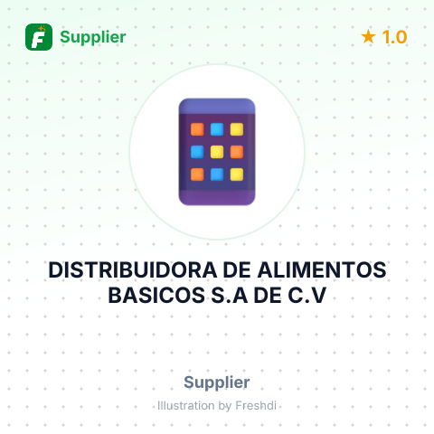 DISTRIBUIDORA DE ALIMENTOS BASICOS S.A DE C.V – summary card, no photo uploaded yet