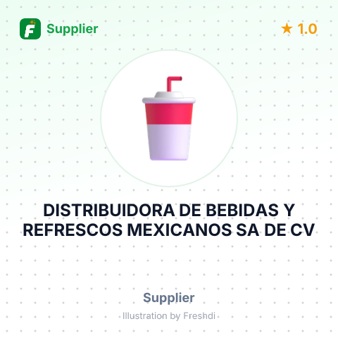 DISTRIBUIDORA DE BEBIDAS Y REFRESCOS MEXICANOS SA DE CV – summary card, no photo uploaded yet