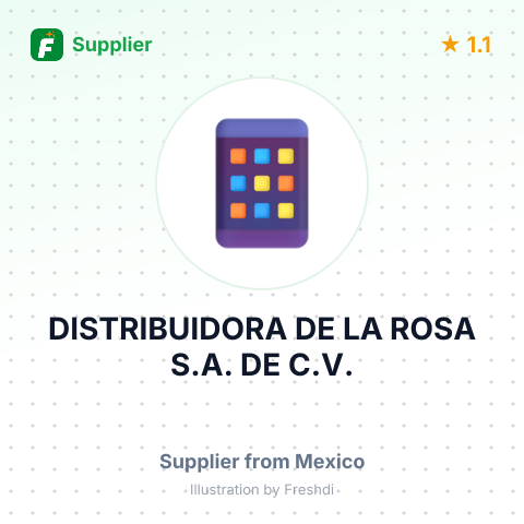DISTRIBUIDORA DE LA ROSA S.A. DE C.V. – summary card, no photo uploaded yet