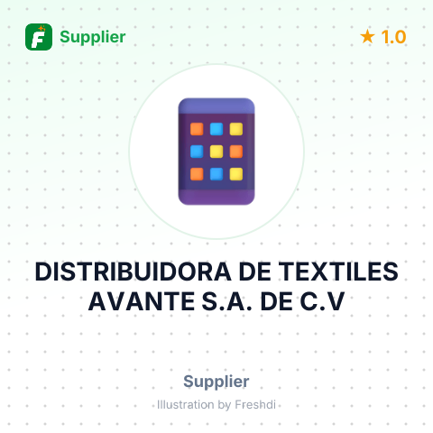 DISTRIBUIDORA DE TEXTILES AVANTE S.A. DE C.V – summary card, no photo uploaded yet