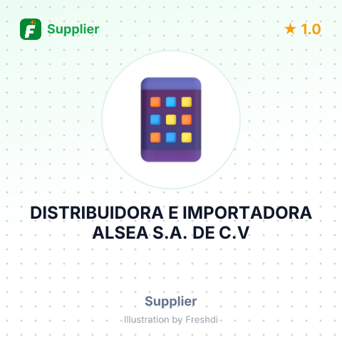 DISTRIBUIDORA E IMPORTADORA ALSEA S.A. DE C.V – summary card, no photo uploaded yet