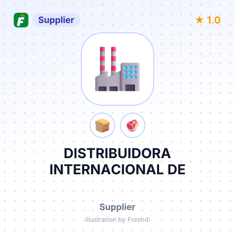 DISTRIBUIDORA INTERNACIONAL DE – summary card, no photo uploaded yet