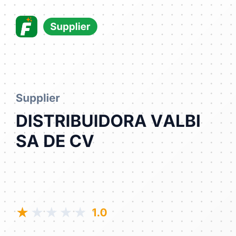 DISTRIBUIDORA VALBI SA DE CV – summary card, no photo uploaded yet