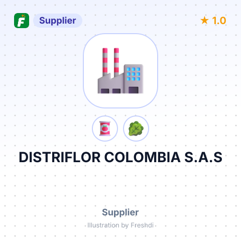 DISTRIFLOR COLOMBIA S.A.S – summary card, no photo uploaded yet