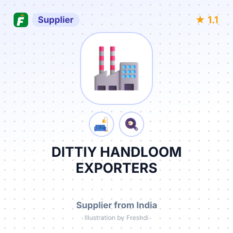 DITTIY HANDLOOM EXPORTERS – summary card, no photo uploaded yet