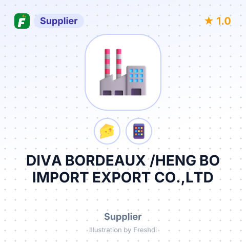 DIVA BORDEAUX /HENG BO IMPORT EXPORT CO.,LTD – summary card, no photo uploaded yet