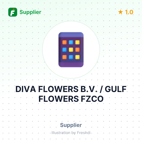 DIVA FLOWERS B.V. / GULF FLOWERS FZCO – summary card, no photo uploaded yet