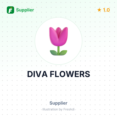 DIVA FLOWERS – summary card, no photo uploaded yet