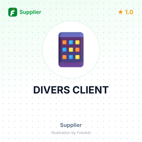 DIVERS CLIENT – summary card, no photo uploaded yet