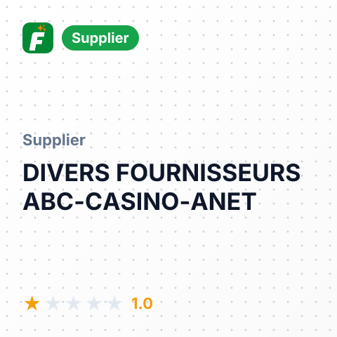 DIVERS FOURNISSEURS ABC-CASINO-ANET – summary card, no photo uploaded yet