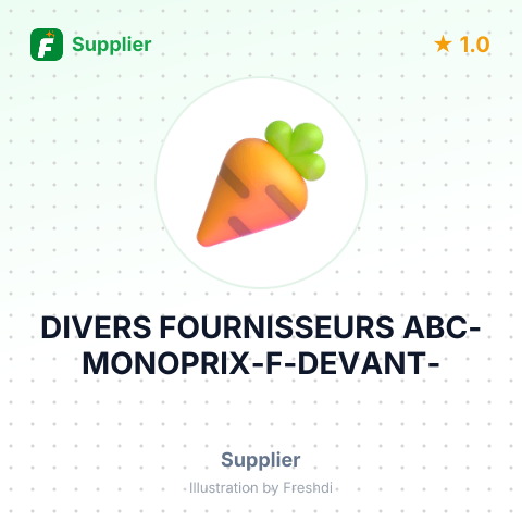 DIVERS FOURNISSEURS ABC-MONOPRIX-F-DEVANT- – summary card, no photo uploaded yet