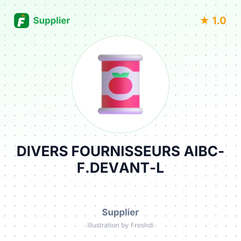 DIVERS FOURNISSEURS AIBC-F.DEVANT-L – summary card, no photo uploaded yet
