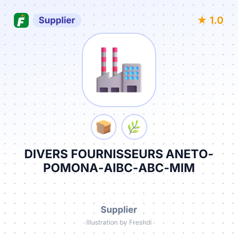 DIVERS FOURNISSEURS ANETO-POMONA-AIBC-ABC-MIM – summary card, no photo uploaded yet