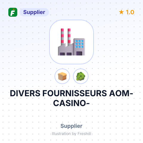 DIVERS FOURNISSEURS AOM-CASINO- – summary card, no photo uploaded yet