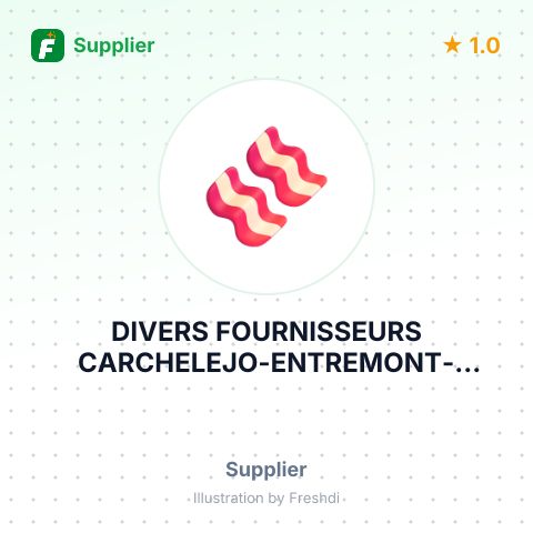 DIVERS FOURNISSEURS CARCHELEJO-ENTREMONT-ARGAL-CAS – summary card, no photo uploaded yet