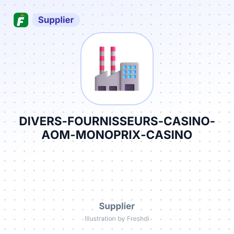 DIVERS FOURNISSEURS CASINO-AOM-MONOPRIX-CASINO – summary card, no photo uploaded yet