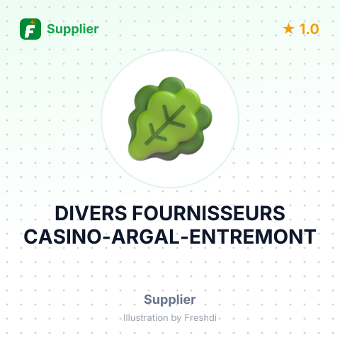 DIVERS FOURNISSEURS CASINO-ARGAL-ENTREMONT – summary card, no photo uploaded yet