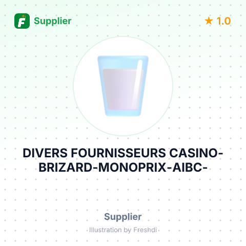 DIVERS FOURNISSEURS CASINO- BRIZARD-MONOPRIX-AIBC- – summary card, no photo uploaded yet