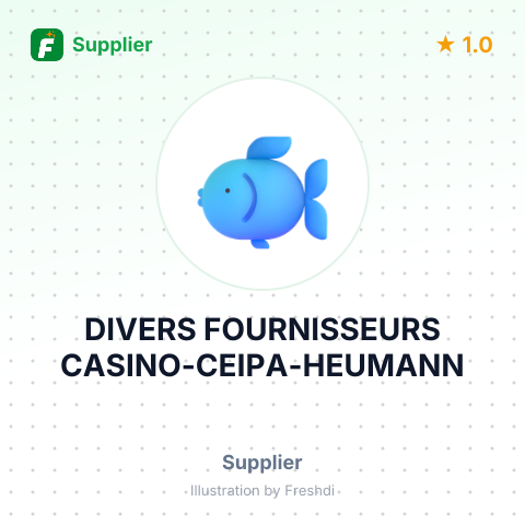 DIVERS FOURNISSEURS CASINO-CEIPA-HEUMANN – summary card, no photo uploaded yet