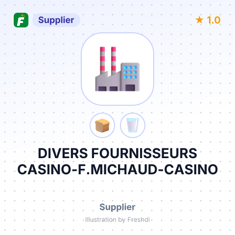 DIVERS FOURNISSEURS CASINO-F.MICHAUD-CASINO – summary card, no photo uploaded yet