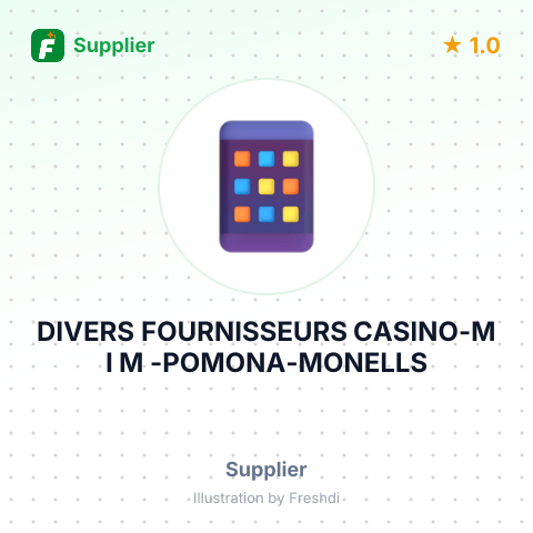 DIVERS FOURNISSEURS CASINO-M I M -POMONA-MONELLS – summary card, no photo uploaded yet