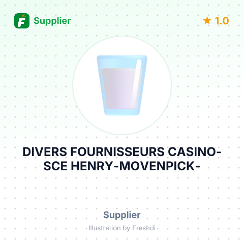 DIVERS FOURNISSEURS CASINO-SCE HENRY-MOVENPICK- – summary card, no photo uploaded yet