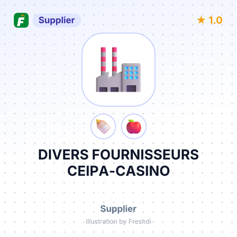 DIVERS FOURNISSEURS CEIPA-CASINO – summary card, no photo uploaded yet