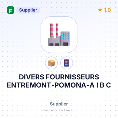 DIVERS FOURNISSEURS ENTREMONT-POMONA-A I B C – summary card, no photo uploaded yet