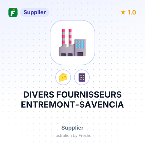 DIVERS FOURNISSEURS ENTREMONT-SAVENCIA – summary card, no photo uploaded yet