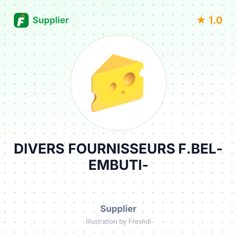 DIVERS FOURNISSEURS F.BEL-EMBUTI- – summary card, no photo uploaded yet