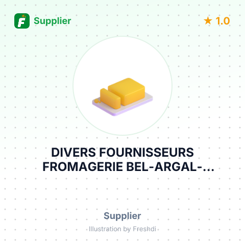 DIVERS FOURNISSEURS FROMAGERIE BEL-ARGAL-ENTREMONT-CASINO – summary card, no photo uploaded yet