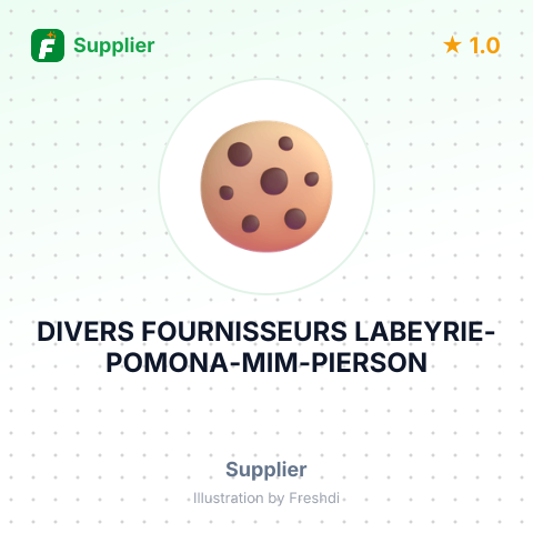 DIVERS FOURNISSEURS LABEYRIE-POMONA-MIM-PIERSON – summary card, no photo uploaded yet