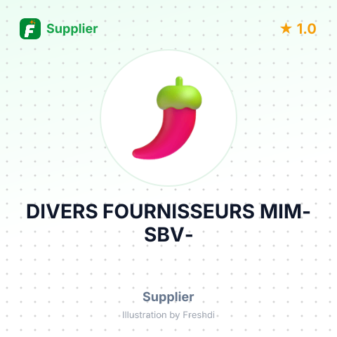 DIVERS FOURNISSEURS MIM-SBV- – summary card, no photo uploaded yet