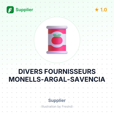 DIVERS FOURNISSEURS MONELLS-ARGAL-SAVENCIA – summary card, no photo uploaded yet