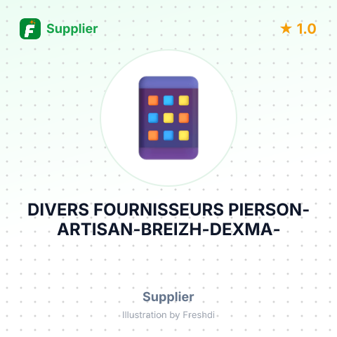 DIVERS FOURNISSEURS PIERSON-ARTISAN-BREIZH-DEXMA- – summary card, no photo uploaded yet