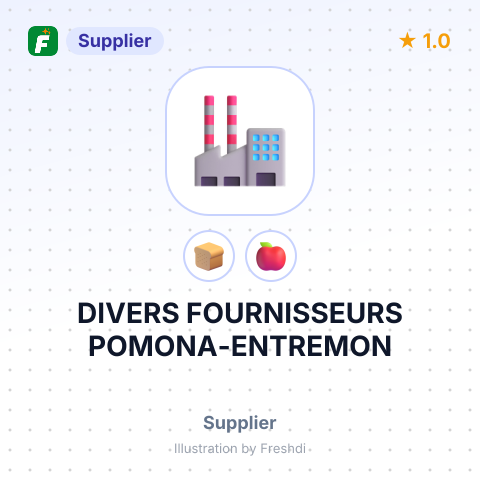 DIVERS FOURNISSEURS POMONA-ENTREMON – summary card, no photo uploaded yet