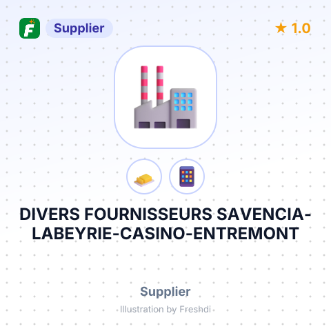 DIVERS FOURNISSEURS SAVENCIA-LABEYRIE-CASINO-ENTREMONT – summary card, no photo uploaded yet