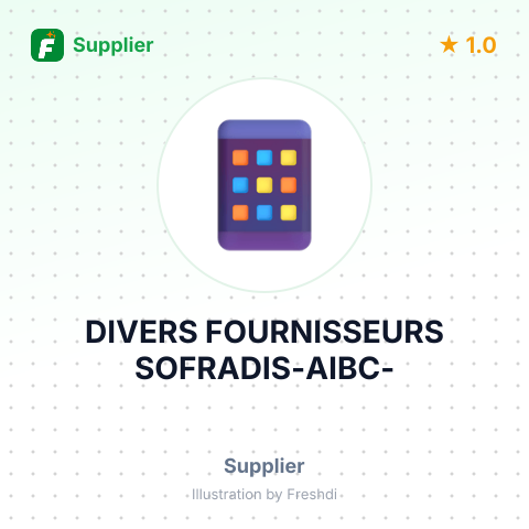 DIVERS FOURNISSEURS SOFRADIS-AIBC- – summary card, no photo uploaded yet