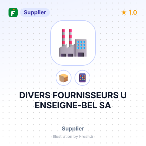 DIVERS FOURNISSEURS U ENSEIGNE-BEL SA – summary card, no photo uploaded yet