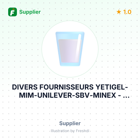 DIVERS FOURNISSEURS YETIGEL-MIM-UNILEVER-SBV-MINEX – summary card, no photo uploaded yet