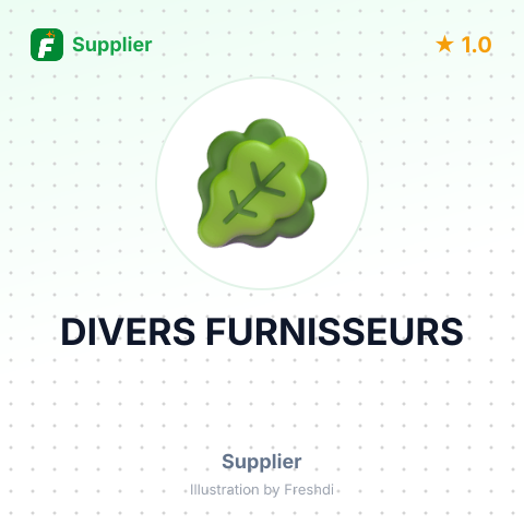 DIVERS FURNISSEURS – summary card, no photo uploaded yet