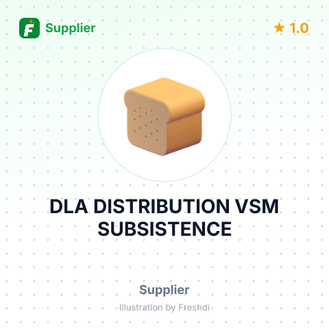 DLA DISTRIBUTION VSM SUBSISTENCE – summary card, no photo uploaded yet