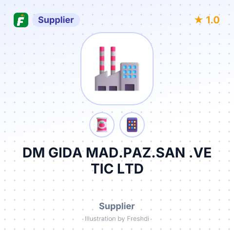 DM GIDA MAD.PAZ.SAN .VE TIC LTD – summary card, no photo uploaded yet