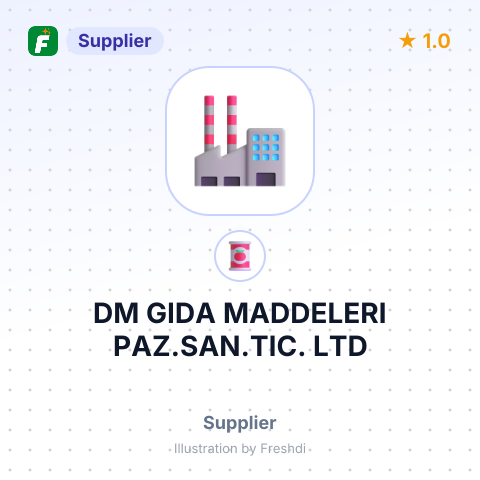 DM GIDA MADDELERI PAZ.SAN.TIC. LTD – summary card, no photo uploaded yet