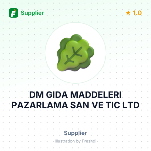DM GIDA MADDELERI PAZARLAMA SAN VE TIC LTD – summary card, no photo uploaded yet